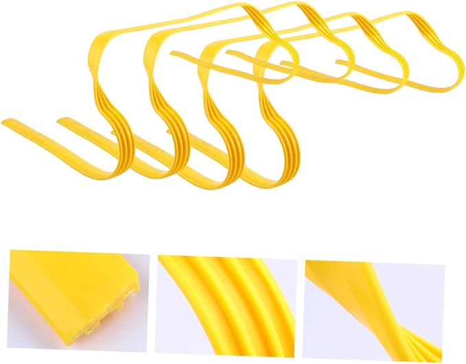 Mikikit 4Pcs Football Training Hurdles Durable Agility Training Equipment for Athletes Lightweight Portable Speed Agility Barriers for Soccer Sports Drills