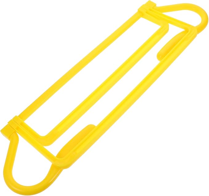 Adjustable Height Agility Speed Training Hurdles Set, Portable Foldable Football Soccer Drill Equipment for Athletes, Yellow Sprint and Jump Training Bars for Soccer and Basketball