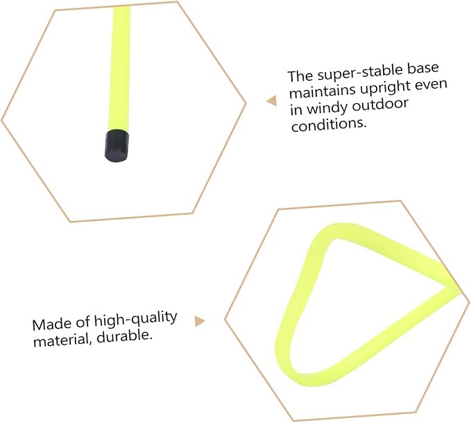 balacoo 6Pcs Football Agility Hurdles for Speed Training Durable Flexibility Training Equipment for Developing Agility and Footwork Skills Soccer and Sports Practice