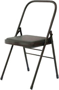 Yoga Chair,PU Seat Surface is Comfortable and Soft Double Beam Pilates Chair,for Home Office Dining Indoor Outdoor(Black)