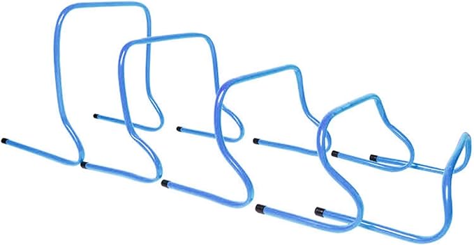 Adjustable Athletic Speed Training Hurdles Jumping and Speed Training Fitness Hurdles for Basketball Soccer Set of 5