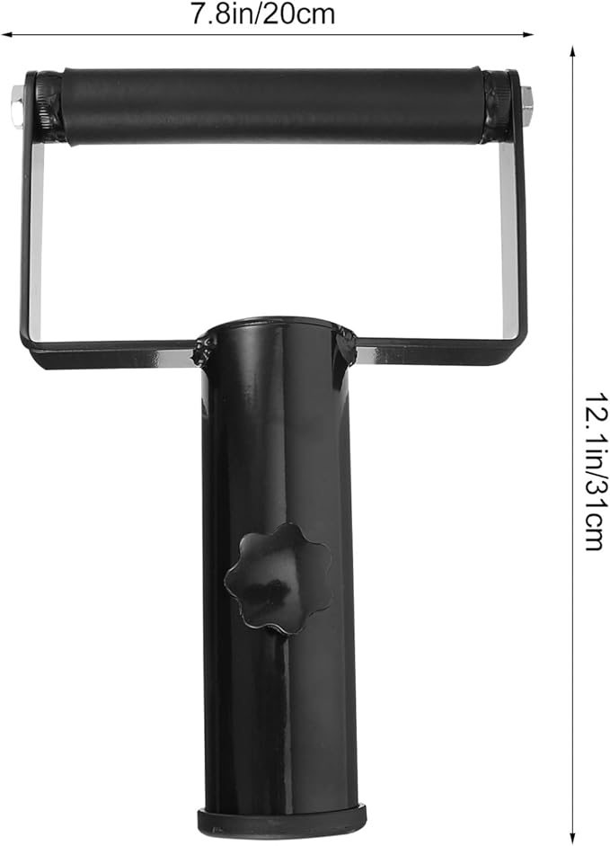 T-Bar Row Attachment Barbell Handle Multi-Grip Solid Handle for Strength Training Non-Slip Grip Compatible Barbell Bars for Core Workout and Fitness Equipment