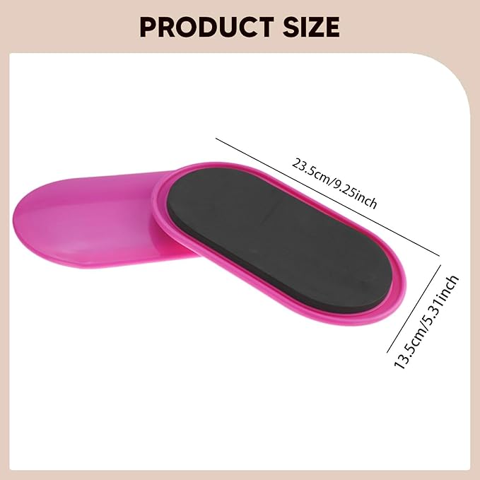 2 Pieces Exercise Core Sliders Slide Pads Exercise Equipment Lightweight Portable Ab Floor Gliders for Gym Dance