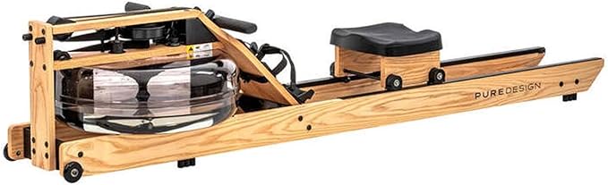 WaterRower Lite Oak Rowing Machine with S4 Monitor | USA Made Water Rower | Original Handcrafted Erg Row Machine for Home Use & Gym