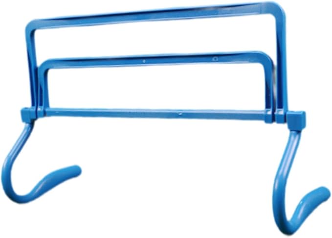 Agility Hurdle Adjustable Obstacles Jumping Bar Set Speed Training Equipment Set for Running Football Indoor Outdoor Pets, Blue