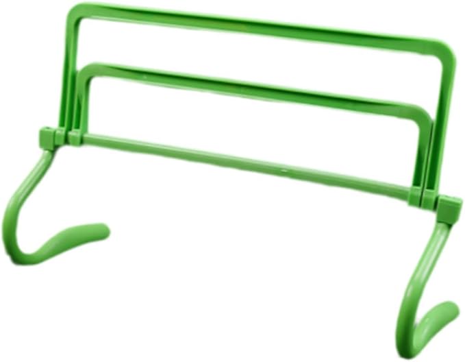 Agility Training Hurdle Speed Training Equipment Set Practice Adjustable for Running Obstacle Courses Athletic Basketball, Green