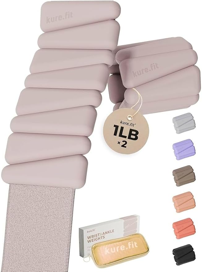 Pilates Weight | Wrist & Ankle Weights for Women | Weighted Bangles | 1LB/ 2LB Each (Set of 2)