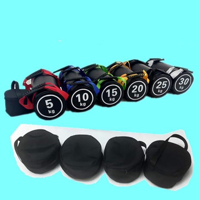 Fitness Weightlifting Training Sandbag Kettlebells Outer Skin （Not Included Filling, PVC Adjustable Weight Sandbag with Handles, Weightlifting Dumbbell for Home Training Fitness Yoga
