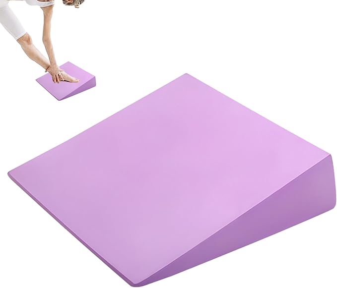 Foot Wedge Blocks - 12.8x11.8x3.5in Incline Slant Board, Stretch Foam Balance Pads, Home Physical therapyTraining | Calf Stretcher Equipment for Exercise, Gym, Fitness, Mobility, Recovery, Strength