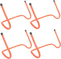 PRETYZOOM 4pcs ’s 15cm Plastic Speed Hurdles Set for Football Agility Training, Wear-Resistant Track and Soccer Training Equipment for Youth Sports and Fitness