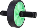 Ab Roller Wheel Abdominal Exercise Device Home Fitness Equipment for Core Strength Training Unisex with Non-slip Grip Green