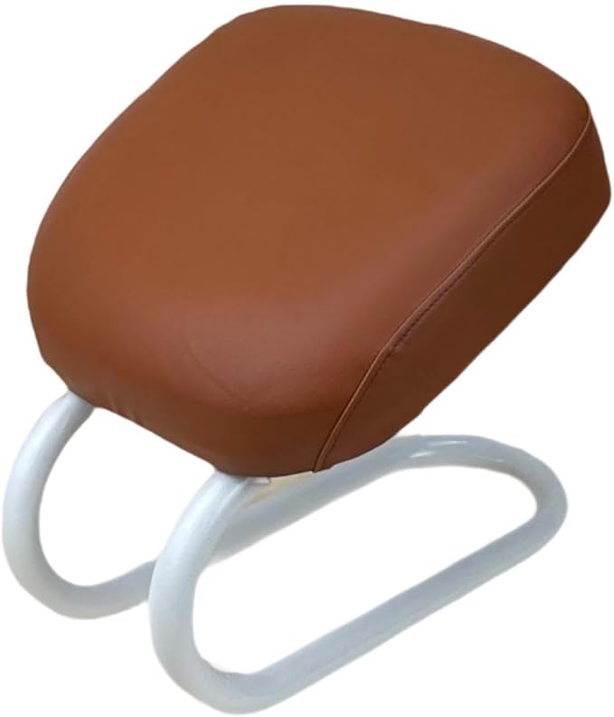 Kneeling Meditation Stool Chair Sturdy Ergonomic Compact Adults Comfortable Gift Seat Meditation Bench for Studio Praying, Brown