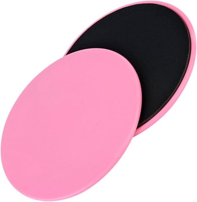 Fitness Gliding Disc Lightweight Core Slider for Full Body Workout, Yoga, Dance - 2 Exercise Songs for Wood, Carpet, Rug, Tile