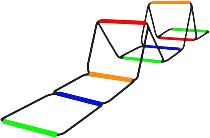 Agility Ladder for Soccer Training with Adjustable Features, 8 Grids