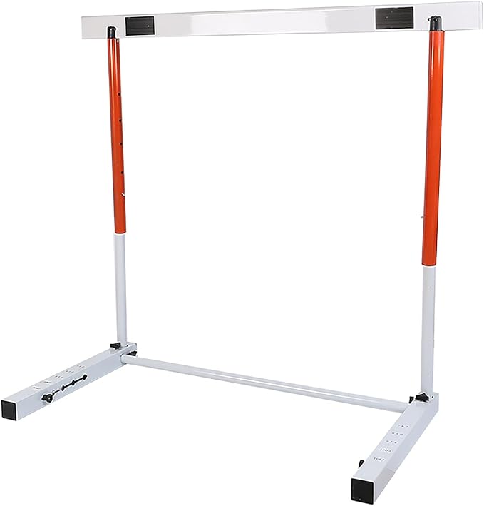 Metal Agility Speed Hurdles, Adjustable Height Track and Field Hurdles, Athletic Workout Obstacles Bar, Portable Sport Training Pole Set (40)