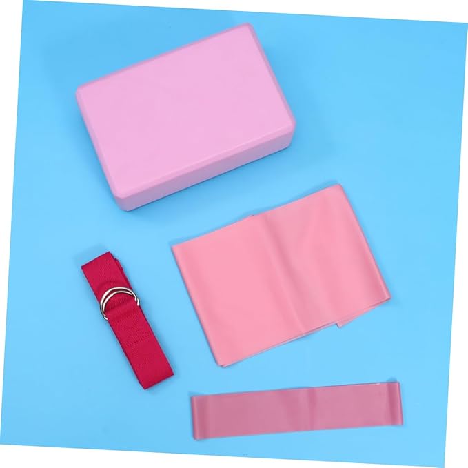 UPKOCH Yoga Block Set Yoga Mat Straps Included Latex Pull Towel Stretch Band Resistance Ring Set