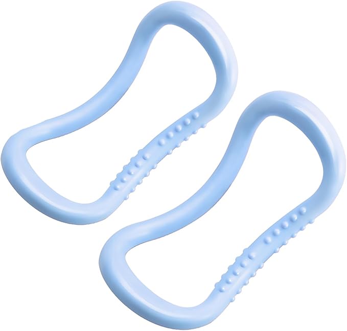 2Pcs Yoga Ring for Leg Calves, Pilates Circle Ring for Back Toning Thighs Abs and Legs, Fitness Rings for Yoga, Pilates, Gymnastics Exercise Workout