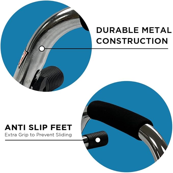 Enhance Upper Body Strength: Training Push Up Bars for Shoulders, Chest & Core - Non-Skid Feet, Compact & Portable