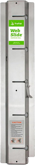 Web Slide Single Rail, Stainless Steel - Perfect for Dynamic Warm-ups, CrossFit, Stretching, and Strength Building - Physical Rehab Equipment for Clinic, Home, or Gym