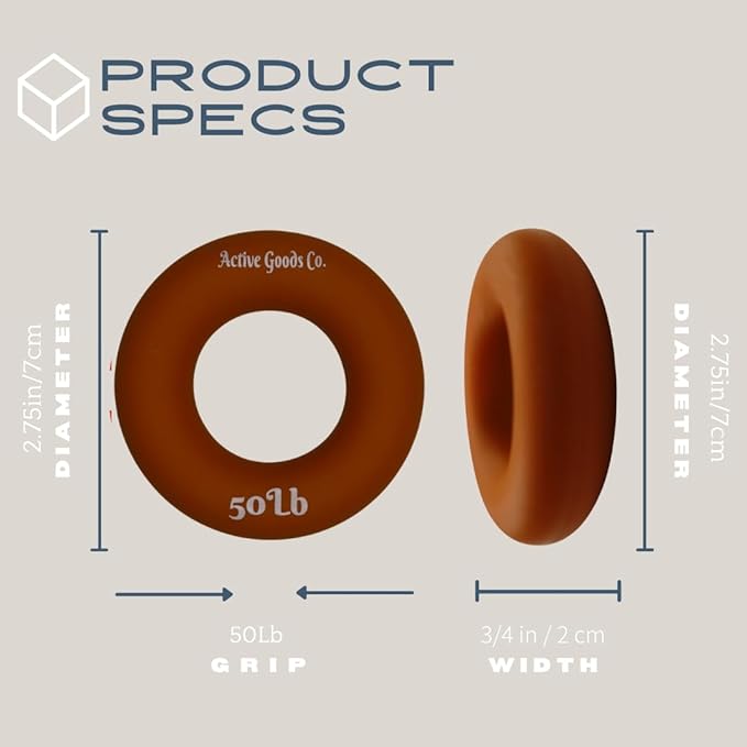 Hand Exerciser - PROFESSIONAL GRADE, Set or Single, Different Sizes. Visit to see more! Bague classique en silicone parfaite pour améliorer la force, la puissance et la vitesse dans les poignets.