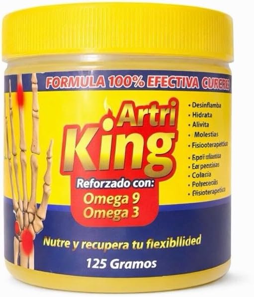 Artri King Pomada Gel Infused with Arnica Leaf Cream for Sore Muscle Massage Gel Pomado NMD para– Natural Concentrated Body Gel for Muscles, Joints & Massage Therapy – Fast-Absorbing
