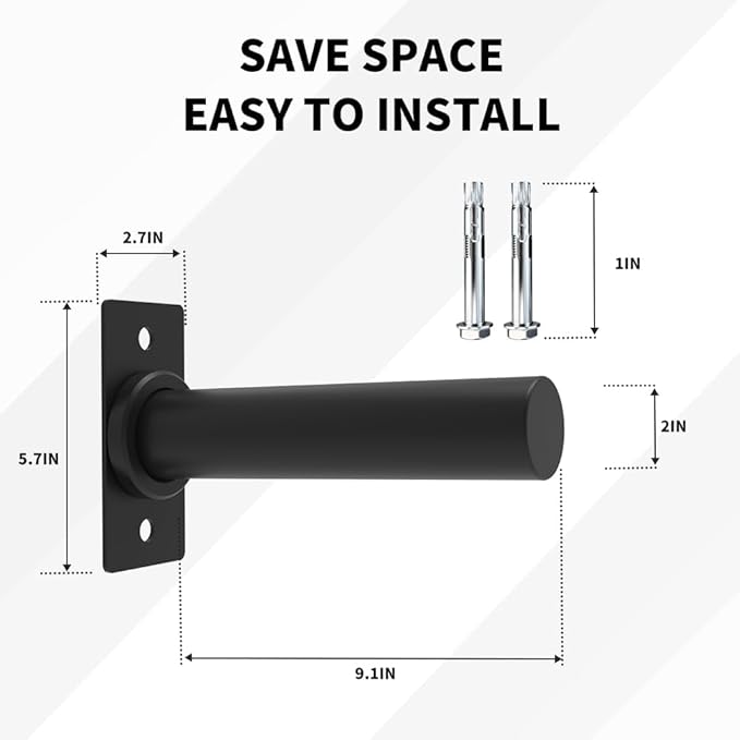 Wall Mounted Weight Plate Holder,Weight Plate Rack for for All Size Bumper Plates, Max Weight Capacity 300 Lb, Home Gym Organizer