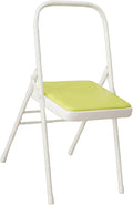 Yoga Chair,Gymnasium Auxiliary Equipment Home,Metal Pilates Assist,for Indoor and Outdoor Studio(Yellow)