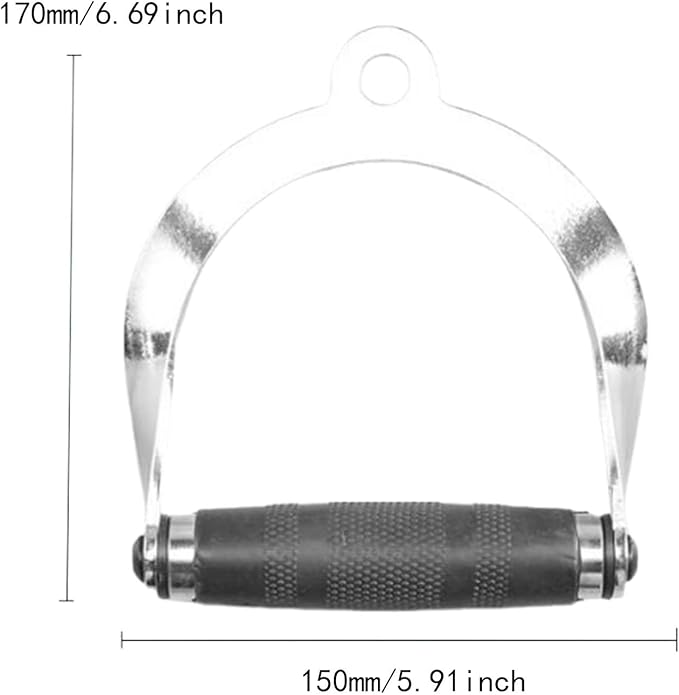 Handle Cable Attachment Pulley System Equipment Gym Cable Attachment LAT Pull Down Handle for Adults Strength Training
