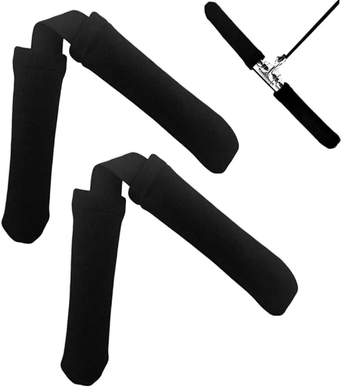 2Pcs Thickened Rowing Machine Handles Cover, Fits Most Rowing Machine, Non-Slip & Breathable Handle Cover（Black）