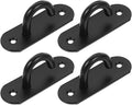 4pcs Heavy Duty Resistance Bands Wall Anchor Hooks, Stainless Steel Yoga Strap Fixing Hangers for Home Gym Ceiling Mount, Workout Equipment Attachments for Strength Training