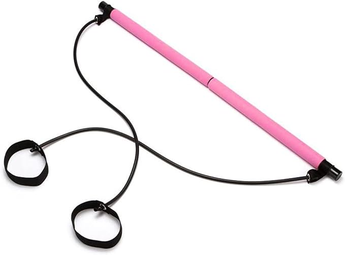 Pilates Bar Kit with Resistance Bands, Pilates Bar for Legs, Hip, Waist and Arm Workout, Exercise Fitness Equipment for Women & Men Home Gym Yoga Pilates
