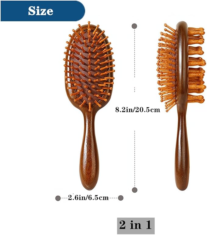 Scalp Massager Hair Growth Brush,Head Massager Scalp Stress Relax Dandruff Comb,Wooden Scalp Exfoliator Head Scratcher,Unisex (Sandalwood)