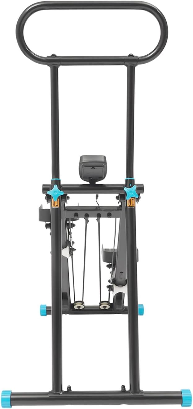Stair Stepper Vertical Climber Machine with LCD Screen Compact Folding Cardio Exercise Climber Stair Climber for Living Rooms, Home Gyms, Apartments Foldable Design 300 lbs Capacity