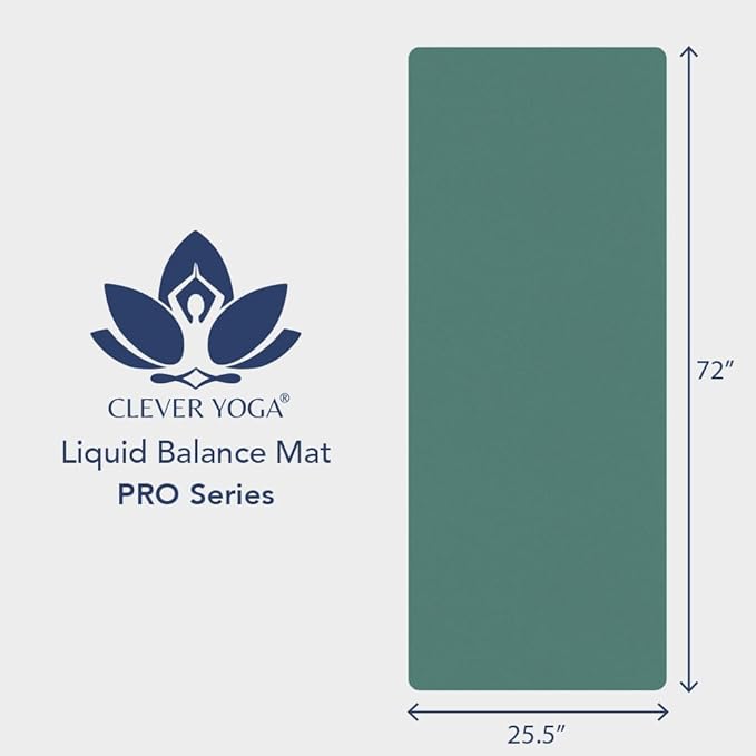 Premium Clever Yoga Mat - Extra Long Yoga Mat Suitable For All Yoga Types - Workout Mat For Home Or On The Go - Includes Our Perfect Fit Mat Bag