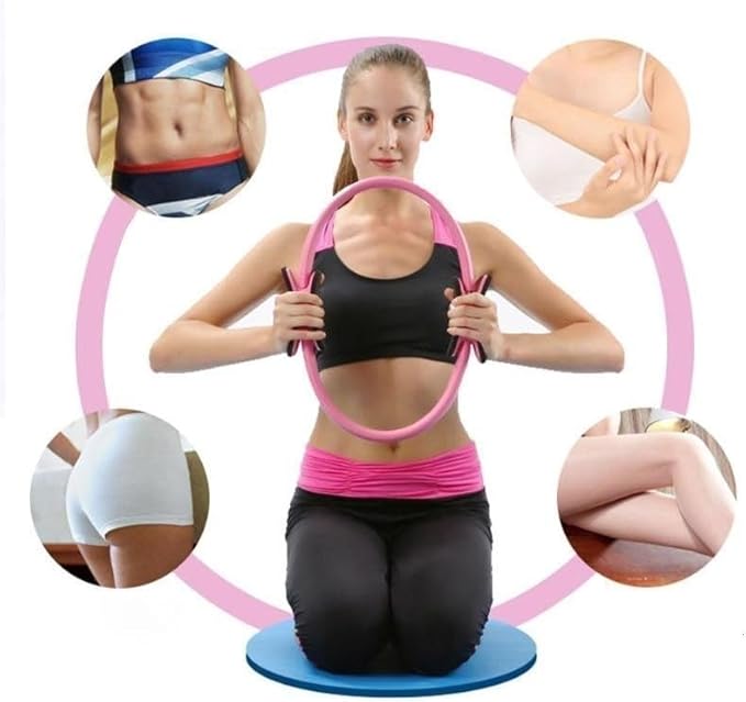 Pilates Essentials Kit for Women,Better Me Pilates Kit,Pilates Ring and Ball Set with Booty & Resistance Bands,25 cm Yoga Ball,Figure-8 Resistance Stretch Bands for Core Strength Glute Toning