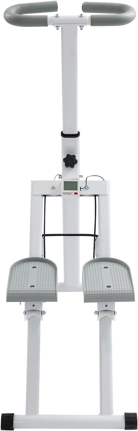 Foldable Stair Stepper Machine for Home Gym - 220LB Capacity Cardio Climber with Display, Adjustable Angle Vertical Stair Climber Exercise Equipment for Full-Body Workout