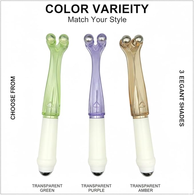 3 Pack Hand Massager for Arthritis & Finger Massager Roller, 2-in-1 Dual Head Hand Pain Relief Tool with Stainless Steel Beads, 360° Rolling Design, Thumb Saver Massage Tool, Arthritis Relief