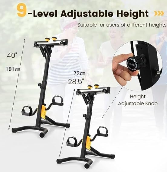Stationary Bikes for Home Gym, Exercise Bike/Pedal Exerciser Bike with Adjustable Height for Home Exercise Bike Total Body