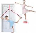 Dance, Cheerleading and Figureskating Trainer Stretching and Balance, 2 Pc. Set, Stretching, Disc Core Board and Flexibility Equipment Strap for Dance, Gymnastics, Turning, Stunt