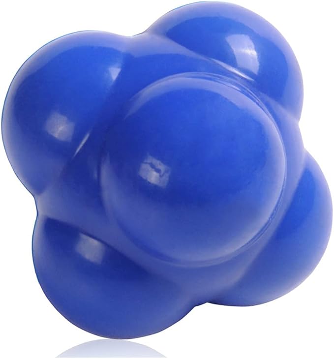 Reaction Ball, Reflex Ball for Hand-Eye Coordination Training Equipment, Field Training Balls and Agility Trainer (Blue)