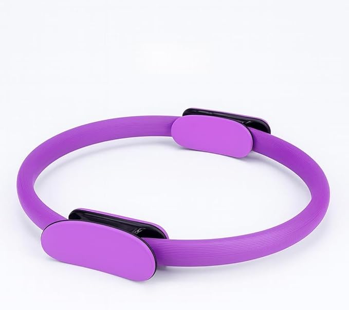 Pilates Ring 14 Inch for Full-Body Workouts – Lightweight Magic Circle for Home Pilates, Toning & Strength Training – Durable Dual-Grip Exercise Ring for Thighs, Arms & Core – Purple