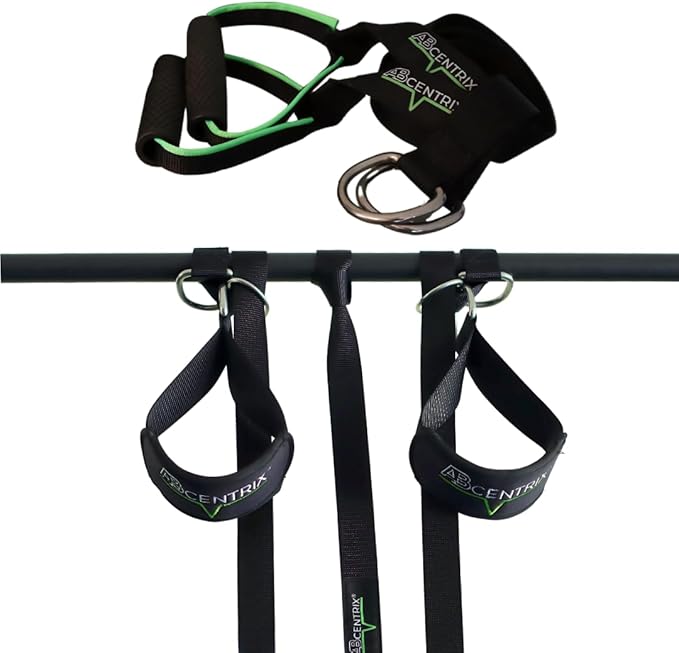 AbSling 2.0 – Premium Hanging Suspension Trainer for Core & Upper Body Strength Training | Heavy-Duty Gym-Grade Ab Slings for Hanging Leg Raises, Abdominal Workouts & Six-Pack Sculpting | Cutting-Edge Two-Pulley Training System Makes Strengthening Easi...