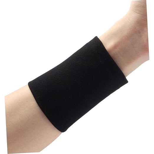 2 Pack Wrist Wraps for Joint Stability Black Elastic Lightweight Breathable Wrist Support Band for Sports Injuries