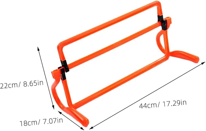 POPETPOP Removable Soccer Training Hurdles Agility Exercise Equipment for Sports Football Field Barriers for Enhanced Speed Coordination Orange