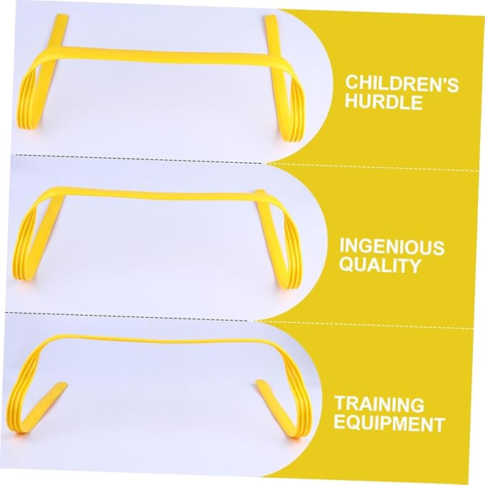 4Pcs Agility Hurdles for Outdoor Training Durable Pe Speed Training Equipment for Adults Jumping Flexibility and Coordination for Soccer Fitness Workouts