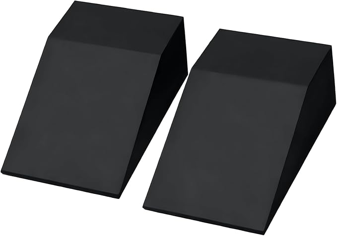 Squat Wedge Block Yoga Wedge Blocks 2 Pack, Yoga Foam Wedges Exercise Foot Wedges Block for Workout Heel Elevated Calf Stretcher Gymnastic(Black)