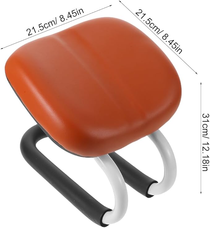 Meditation Bench: Kneeling Chair with Non-Slip Base - Soft PU Leather Stool - Adjustable Height Cushion for Prayer Home Studio Portable