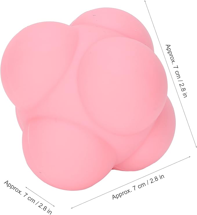 Silicone Bounce Reaction Ball HighDensity Portable Reflex Training Ball for HandEye Coordination Speed Exercise Sports Training Rehabilitation Size 7cm