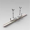 Floor Muscle Training Foldable Skiing Exerciser Leg Strength Split Exerciser Ski Machine Portable Body Slimming Trainer Kegel Trainer Workout Equipment(Ivory,Tension Rope Type)