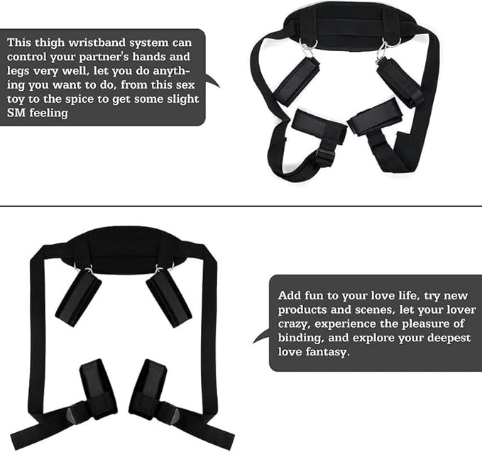 Fashion Black Soft And Comfortable Yoga Pilates Waist Belt, Adjustable Buckle For Home Nylon Wrist And Ankle Suspension Straps, Couple Gift